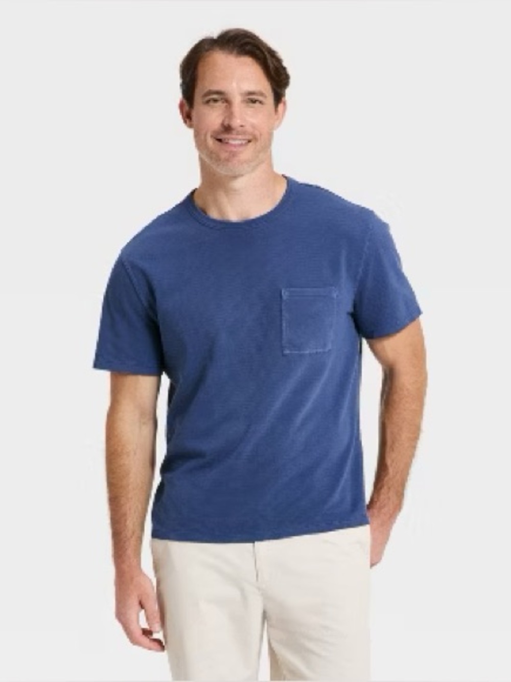 Goodfellow Navy Blue Pocket Short Sleeve Tee